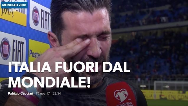 Слёзы Джиджи Буффона после вылета сборной Италии от Швеции (Фото) - изображение 3