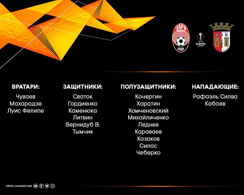 Юрий Вернидуб взял на матч с "Брагой" 20 игроков - изображение 1