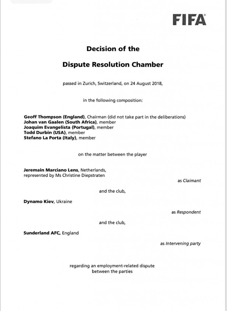 Справа Ленса: ФІФА винесла вердикт проти ФК «Динамо» - изображение 1