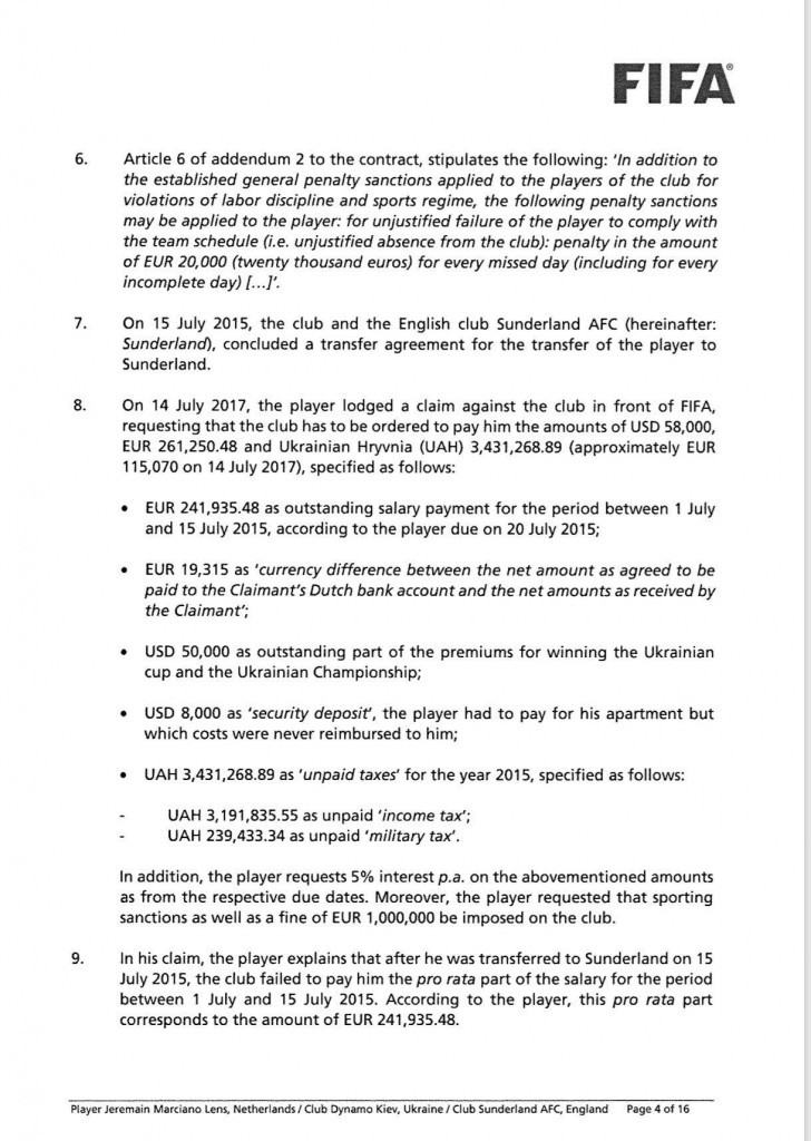 Справа Ленса: ФІФА винесла вердикт проти ФК «Динамо» - изображение 3