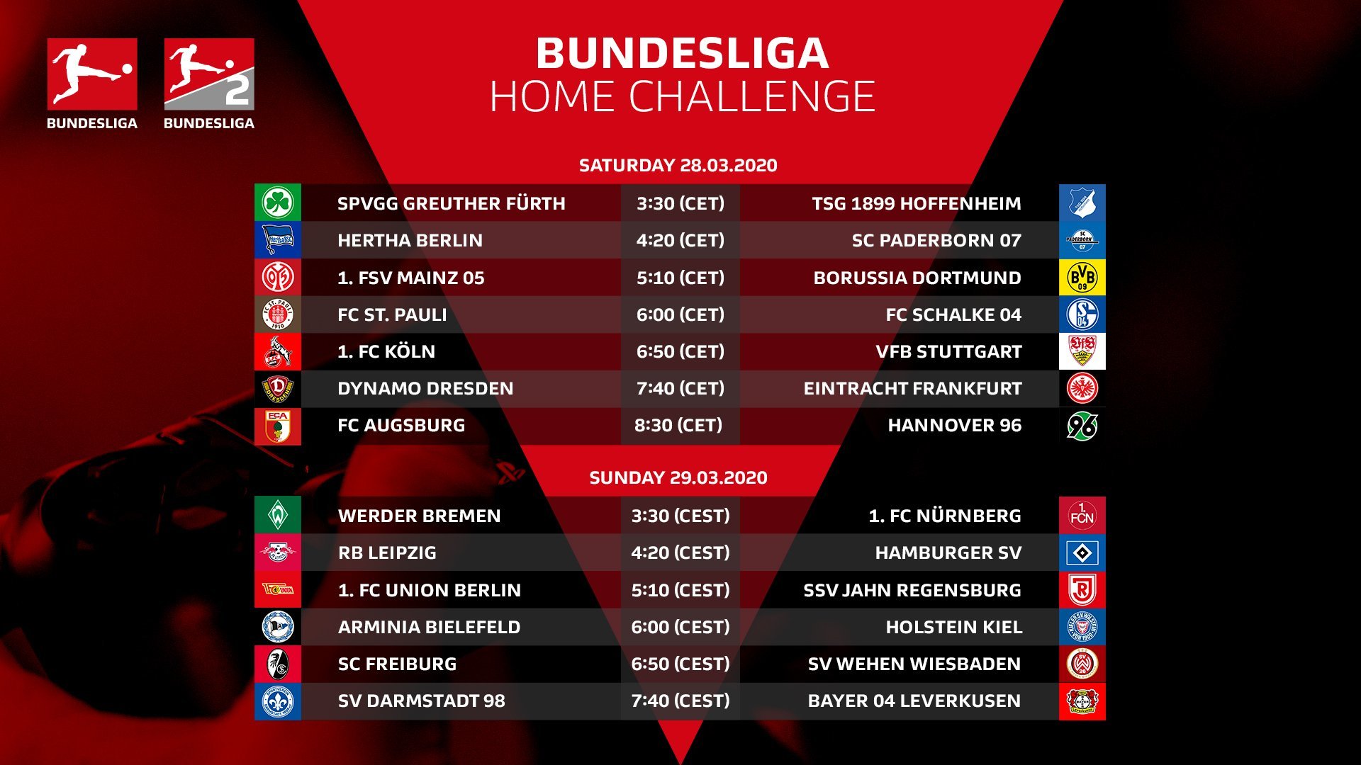 Киберфутбол. FIFA 20. Чемпионат Германии. #BundesligaHomeChallenge. Анонс и прогноз - изображение 1
