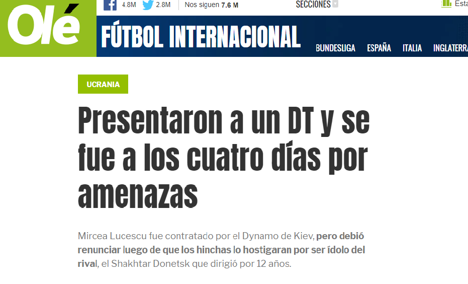 От Индонезии до Перу: за назначением Луческу в "Динамо" следили во всем мире (+Фото) - изображение 2
