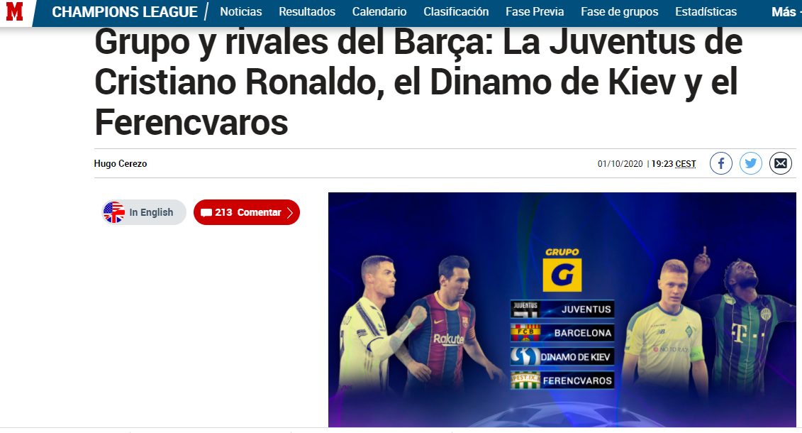 Европейские СМИ – о жеребьевке ЛЧ: 