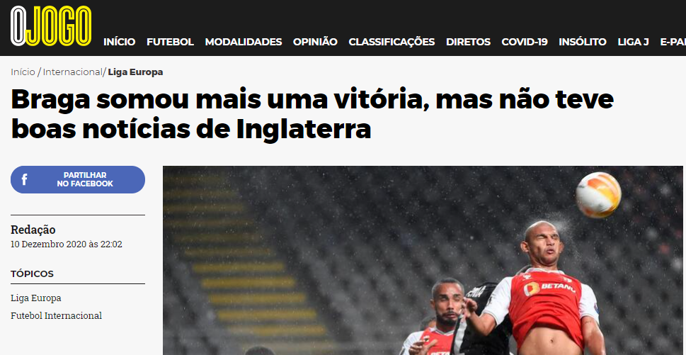 "Брага" - "Заря": обзор португальских СМИ - изображение 2